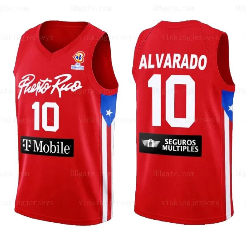 Alvarado #10 Puerto Rico Basketball Jersey