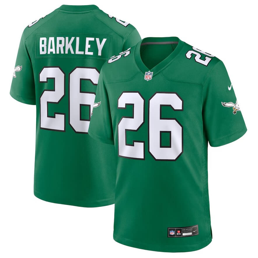 Saquon Barkley Philadelphia Eagles Alternate Game Jersey - Kelly Green